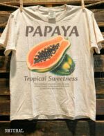Tropical Sweetness Papaya Graphic Shirt