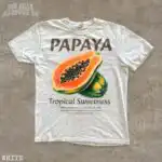 Tropical Sweetness Papaya Graphic Shirt