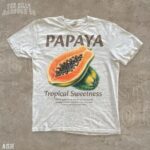 Tropical Sweetness Papaya Graphic Shirt