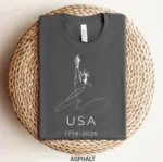 USA 1776-2026 Minimalist Patriotic Liberty Shirt