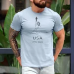 USA 1776-2026 Minimalist Patriotic Liberty Shirt
