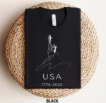 USA 1776-2026 Minimalist Patriotic Liberty Shirt