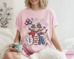 USA Chip N Dale Retro 4th of July Shirt