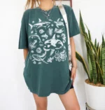 Vintage Ocean Animals Oversized Graphic Shirt