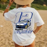12 Ryan Blaney NASCAR Vintage Racing Shirt