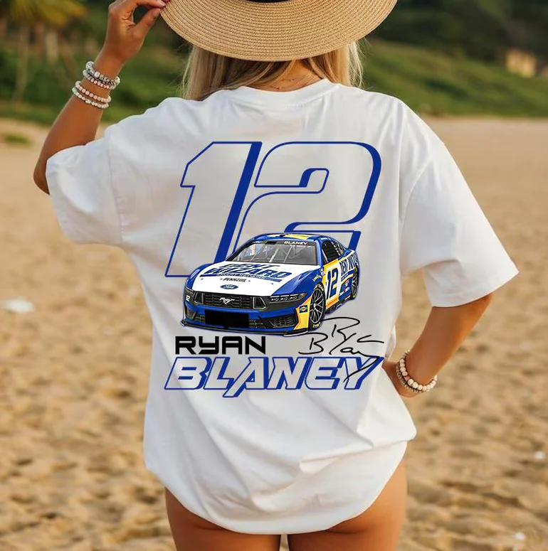 12 Ryan Blaney NASCAR Vintage Racing Shirt 12 Ryan Blaney NASCAR Vintage Racing Shirt