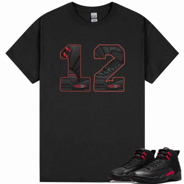 AJ 12 Retro Bloodline Sneaker Matching Shirt