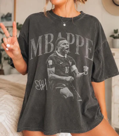 Authentic MBAPPE Retro Soccer Bootleg Graphic Shirt