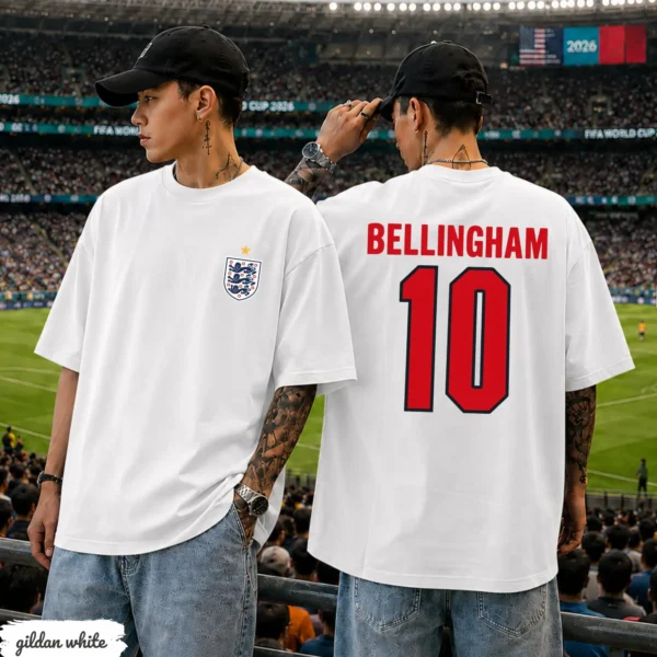 BELLINGHAM 10 England Soccer Shirt — Vintage Fan