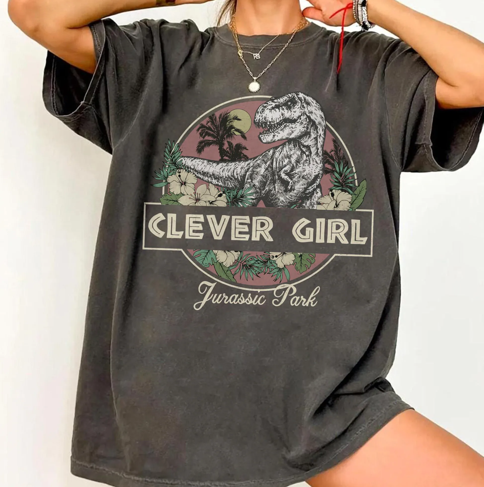 Clever Girl Retro Jurassic Park Dinosaur Shirt Clever Girl Retro Jurassic Park Dinosaur Shirt