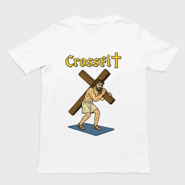 Crossfit Jesus — Irreverent Fitness Gym Humor Shirt