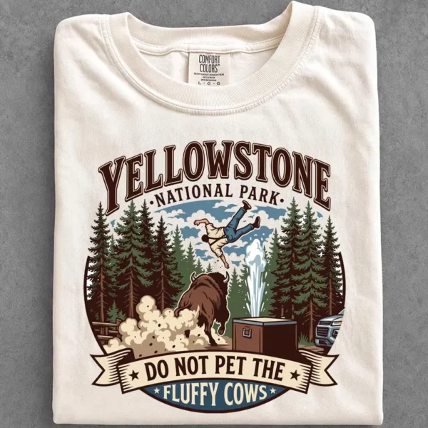Do Not Pet The Fluffy Cows Shirt — Yellowstone Design