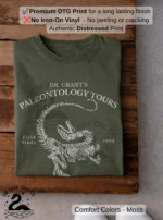Dr. Grant's Paleontology Tours Vintage Dinosaur Shirt