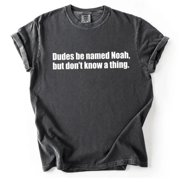 Dudes Be Named Noah But Don't Know a Thing Shirt