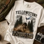 He Thought It Was a Fluffy Cow Shirt — Yellowstone Graphic