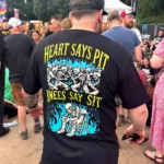 Heart Says Pit Knees Say Sit — Funny Metalhead Shirt
