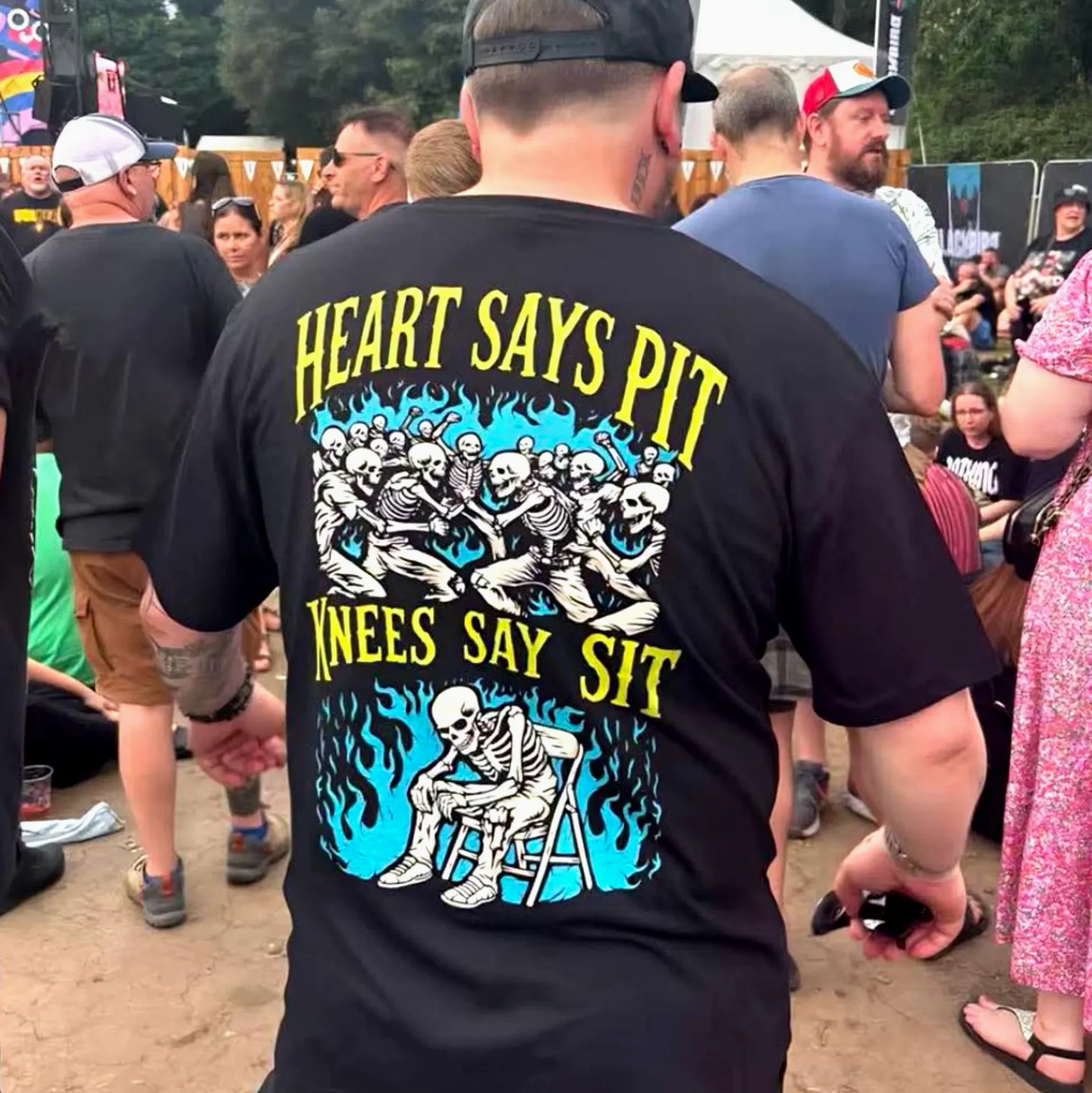 Heart Says Pit Knees Say Sit — Funny Metalhead Shirt Heart Says Pit Knees Say Sit — Funny Metalhead Shirt