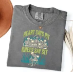 Heart Says Pit, Knees Say Sit Skeleton Shirt