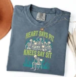 Heart Says Pit, Knees Say Sit Skeleton Shirt