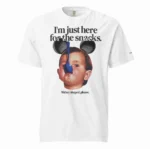 I'm Just Here for the Snacks — Mickey Shaped Shirt