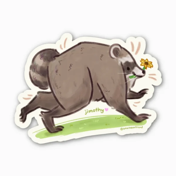 jimothy ♥ Sticker — Internet's Favorite Raccoon