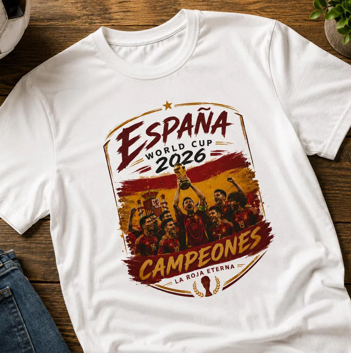 La Roja Eterna España World Cup 2026 Champions Shirt La Roja Eterna España World Cup 2026 Champions Shirt