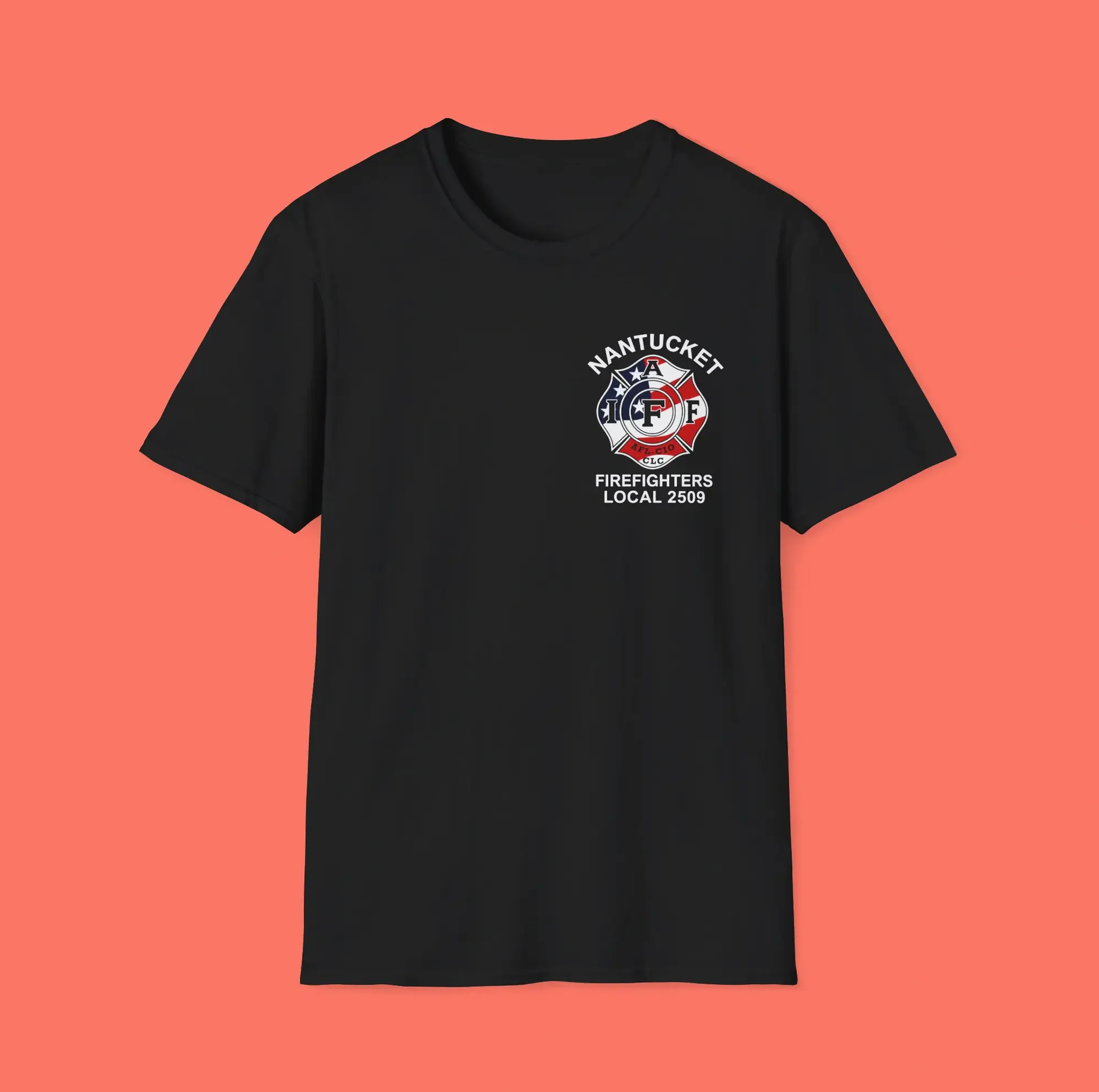 Nantucket Firefighters Local 2509 — Union Badge Shirt Nantucket Firefighters Local 2509 — Union Badge Shirt