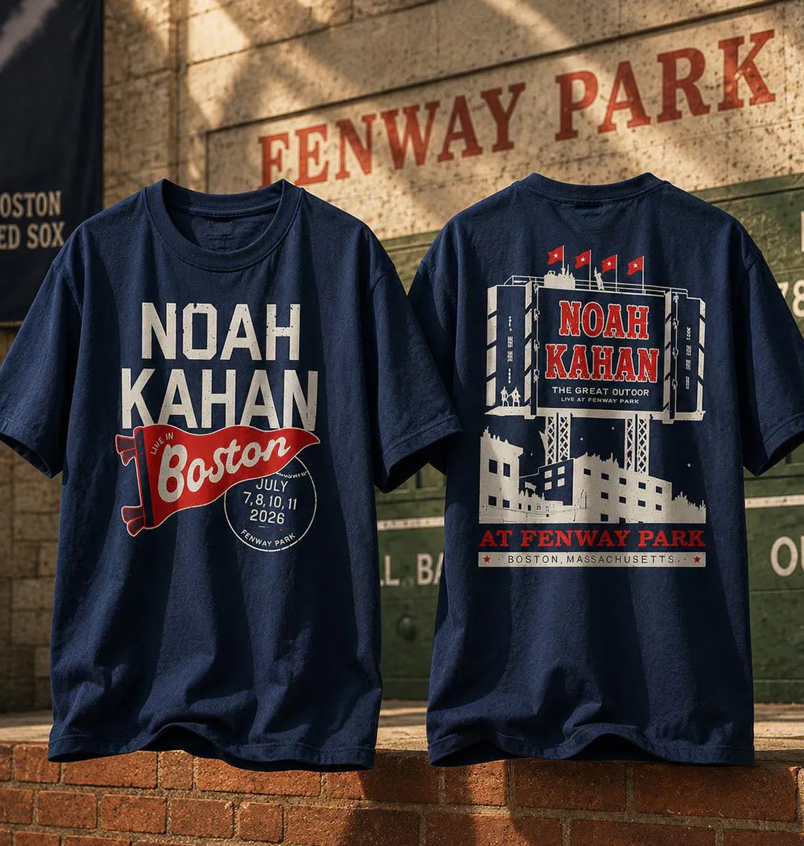 Noah Kahan at Fenway Park Boston Concert Shirt Noah Kahan at Fenway Park Boston Concert Shirt