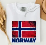 NORWAY Flag Shirt — Nordic Distressed Graphic