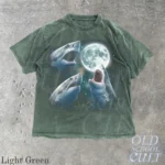 Old School Cult Great White Shark Moon Shirt