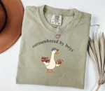 Outnumbered by Boys Shirt — Funny Mom Apparel Gift