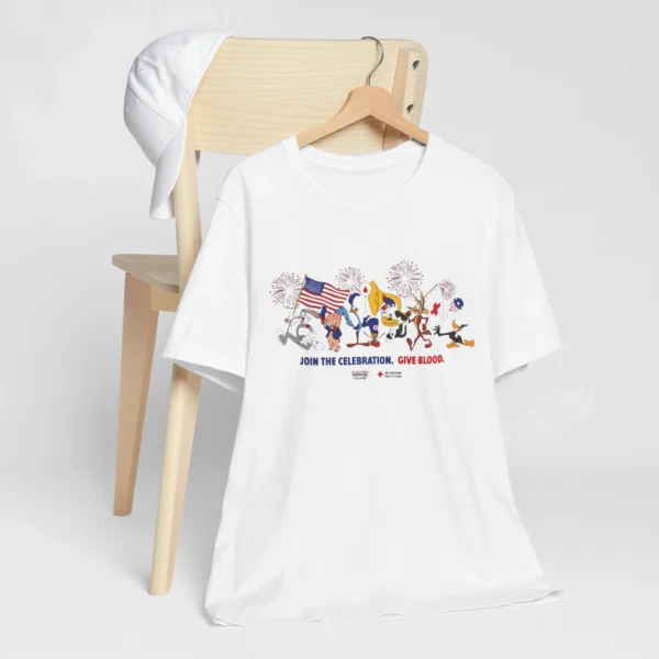 Red Cross Looney Tunes Donor Tee 250th Anniversary Shirt
