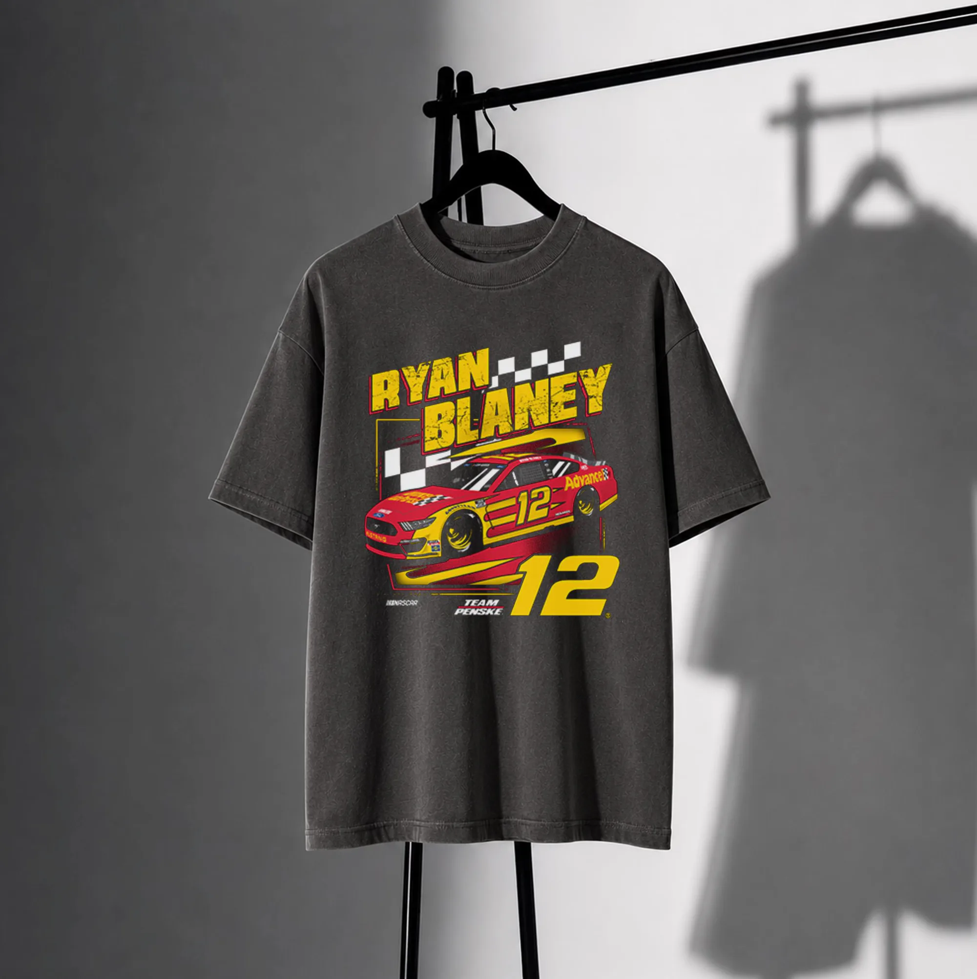 Ryan Blaney #12 Graphic Vintage NASCAR Shirt Ryan Blaney #12 Graphic Vintage NASCAR Shirt