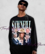 SAM NEILL Retro Actor Tribute — Vintage Shirt