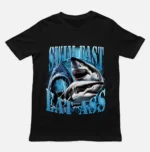 Swim Fast Eat Ass Shark Graphic Shirt