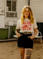Tacos & Beer Retro Desert Sunrise Graphic Shirt