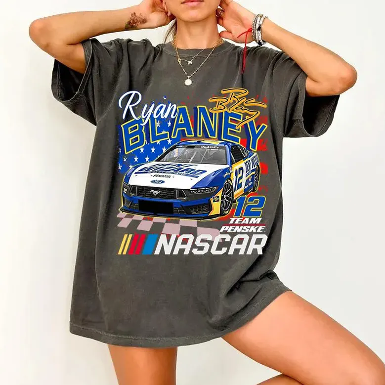 Vintage Ryan Blaney Team Penske NASCAR Racing Shirt Vintage Ryan Blaney Team Penske NASCAR Racing Shirt