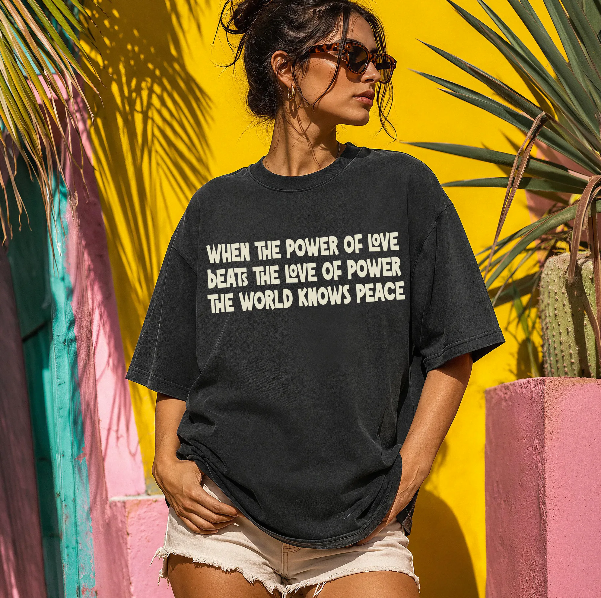 When the Power of Love Beat the Love of Power Shirt When the Power of Love Beat the Love of Power Shirt