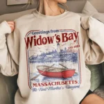 Widow's Bay Sweatshirt with Vintage Coastal Design