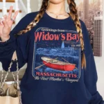 Widow's Bay Sweatshirt with Vintage Coastal Design