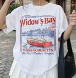 Widow's Bay Sweatshirt with Vintage Coastal Design