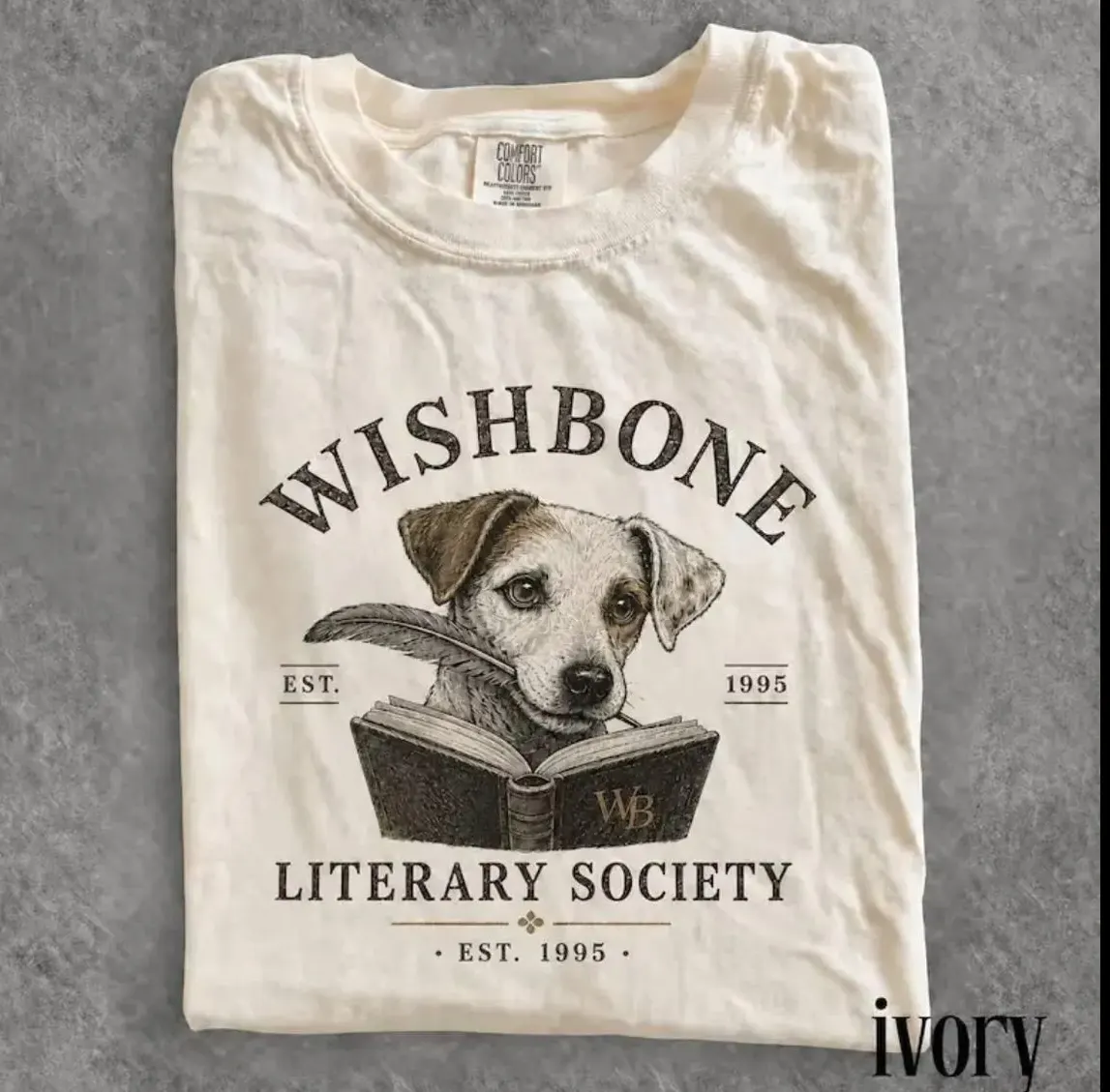 Wishbone Literary Society Vintage Book Shirt Wishbone Literary Society Vintage Book Shirt