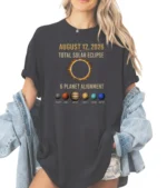 August 12, 2026 Total Solar Eclipse 6 Planet Alignment Shirt
