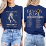 Benson Boone Wanted Man Tour 2026 Graphic Concert Shirt