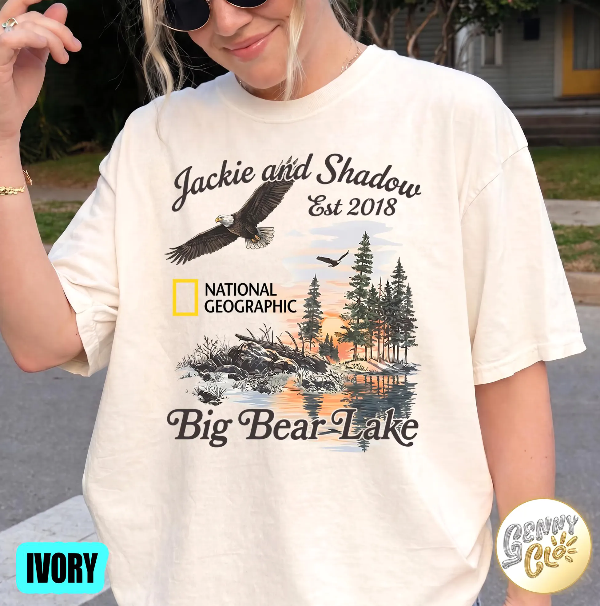 Big Bear Lake Eagles Jackie and Shadow Shirt Big Bear Lake Eagles Jackie and Shadow Shirt