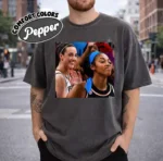 Caitlin Clark Laughing After Angel Reese Miss Shirt