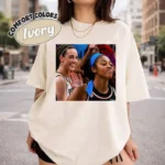 Caitlin Clark Laughing After Angel Reese Miss Shirt
