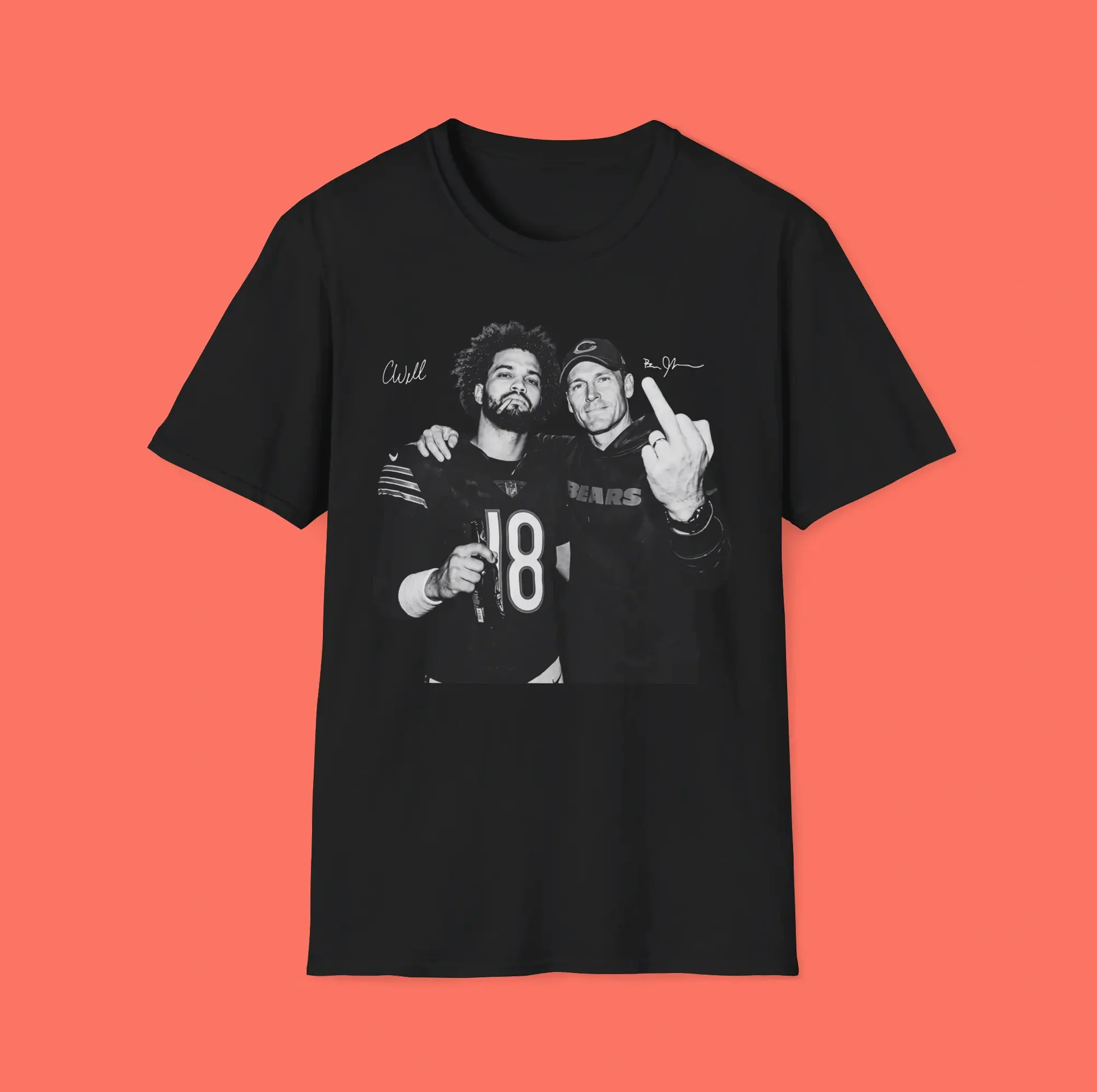 Caleb Williams Ben Johnson Flipping Off Shirt Caleb Williams Ben Johnson Flipping Off Shirt