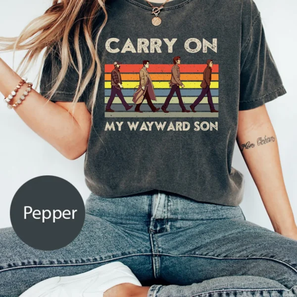 Carry On My Wayward Son Supernatural Shirt
