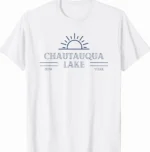 Chautauqua Lake, New York Retro Vintage Sunset Shirt